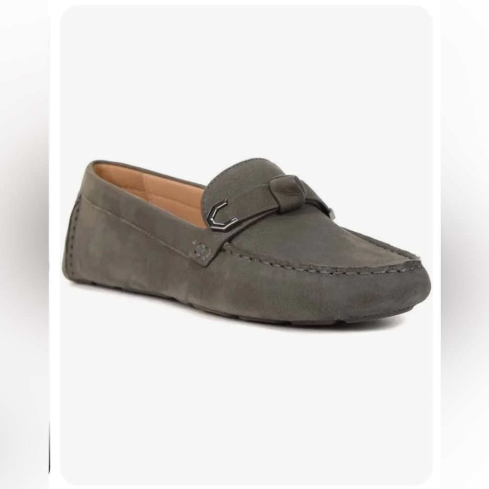 Cole Haan Gray Nubuck Leather Loafers